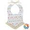 100% cotton baby dribble bibs strape adjustable tassel fringe cotton bibs