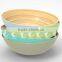 Handmade Bamboo Salad Bowls With New Color, Set Lacquered Bamboo Bowls and Spoons