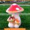 Miniature Fairy Garden craft Hedgehogs with Mushrooms Statue Decor