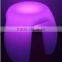 Outdoor Garden RGB LED Short Plastic Stool Furniture