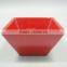 Solid Color Square Melamine Butter Dish With Customer Logo