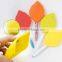 Funny silicone travel bag silicone green leaf pocket cup