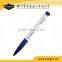 Best sale custom logo hotel plastic ball point pen / gel ink pen for white color