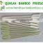 Disposable green skin bamboo skewer/stick for bbq