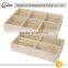 Superior simple and creative multi-functional Natural Wood Finish Nesting Boxes Multipurpose Storage Crates with Erasable
