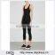 Wholesale Women Apparel Guipure Lace Racer Back Black Jersey Jumpsuit(DQE0152J)