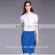 Ladies Fashion Short Sleeve Front Facing Placket Formal Shirt