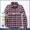 New Design Spring Middle Classic School Uniform Plaid Shirt