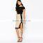 2 in 1 Pencil Dress With Cap Sleeve and Side Split