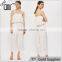 2017 Newest fashion Embroidered sling ladies Jumpsuit with ruffles