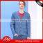 Hot 2017 fashionable best price long sleeve blue sweater men for wholesale