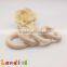 Organic Maple Craft Baby Necklace Bracelet Teething Ring Wood Baby Toy