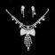 3 Pieces Quality Alloy With Rhinestones Wedding Bridal Jewelry Sets