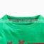 China made car pattern long sleeve green cotton baby t-shirt