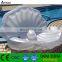 Non-phthalate PVC inflatable shell sofa inflatabl conch chair inflatable floating lounge for pool toys