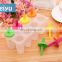 promotion home kitchen handmade silicone round shaped ice popsicle molds