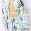 Without dress sexy girls photo women floral printed patterned skater dress