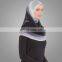 OEM China Muslim Ladies Gorgeous Hijab Dubai Women Ombre Chiffon And Lace Head Scarf