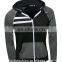 2016 Hot Sale Men's Zipper up Plain Hood Pullover Hoodie Sweatershirt