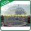 Air-Conditioned Giant Snow Globe to Promotion, Half Transparent Inflatable Bubble Tent with 2 Tunnels for Camping