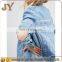 China Dongguan Wholesales Women Embroidered Braid Patch Denim Jackets JABC026