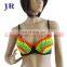 Ballroom rainbow colorful belly dance bra for club