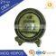 Custom Decoration engraved carving zinc alloy antique bronze 3d round metal award commemorative souvenir plate