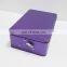 2015 new style small musical round tin box with smile