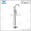 Top-end New design Luxury Solid Brass Chrome Finish Floor Stand Bath Filler Mixer Tap Freestanding Bathtub Faucets