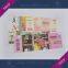 Perforation silver hologram foil embossing gift coupon ticket