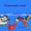 8m portable pneumatic aluminum antenna mast lightweight