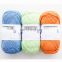 Multiple pure color 100% cotton hand knitting yarn for baby wear