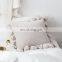 i@home Ins Nordic Style  Pillow Cushion Cover  with Tassel Knitted Solid Color Stuffed Kid Adult Bedroom Decoration