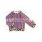 2019 Faddish Serape Printed O-Neck Design Top And 3 Layers Ruffled Front Leopard Leggings Baby Fall Outfits