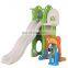 Small-scale kids  plastic swings pool slide