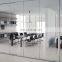 Office Glass Partition High Transparent Glass Low Iron Ultra Clear Tempered Glass Factory Price
