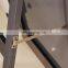 round corner rectangle floor free stand black metal frame full length mirror