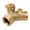 HX-3104 Solid Brass Body Backyard 2 Way Y Valve Garden Hose Connector Splitter Adapter