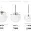 Nordic modern single head bubble ball lamp creative glass ball pendant light chandelier
