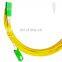 Low insertion loss high return loss LC APC Simplex single mode pvc fiber optic patch cord mini boot lc fiber patch cord