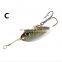 Metal Fishing Lure 8cm 9.5g Spoon Lure Spinner Bait 3D Lure Eyes Hard Bait Spinner Bait Isca Artificial