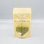 Stock Transparent window kraft paper bag stand up pouch with resealable zipper lock