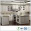 Customized Design Gray Shaker Style Door Cherry Solid wood Kitchen Cabinet With Double Sink