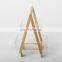 Nordic Shelf Storage Trolley 2 Tier Kitchen Rolling Wooded Leg Utility Cart With Wood Wheels