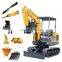 hot sales China small farm digger breaker crawler micro mini excavator 2 ton for sales uk