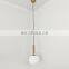 Modern Pendant Lamp Gold Glass Ball Lamps LED Hanging Lights Fixtures For Dining Room Bedroom Decoration Lighting