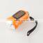 Solar Hand Crank Flashlight With Keychain