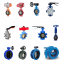 Semi lug Wafer Lug lugged double Flange Butterfly Valve pn10 pn16 pn25