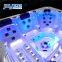 JOYEE Waterfall Bubble Jet New Design 5 Person Massage Whirlpool Spa Hot Tub