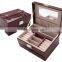 High quality faux leather jewelry display storage box,makeup jewelry box,jewelry travel carrying case